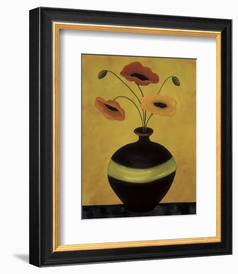 Poppy Flirtation II-Krista Sewell-Framed Giclee Print