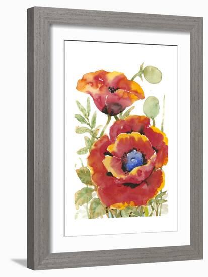 Poppy Floral I-Tim O'toole-Framed Art Print