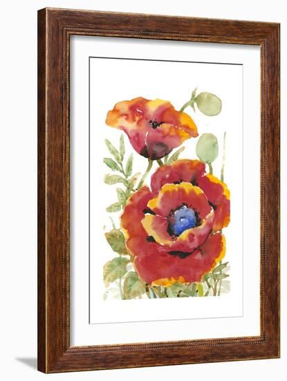 Poppy Floral I-Tim O'toole-Framed Art Print