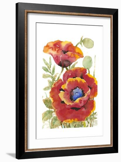 Poppy Floral I-Tim O'toole-Framed Art Print