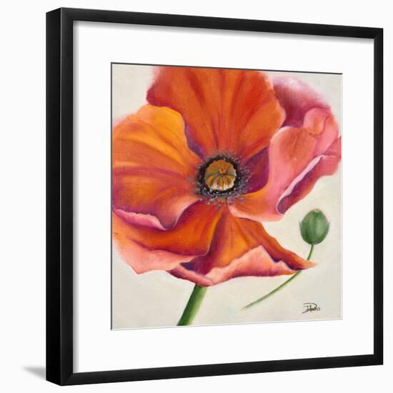 Poppy Flower II-Patricia Pinto-Framed Premium Giclee Print