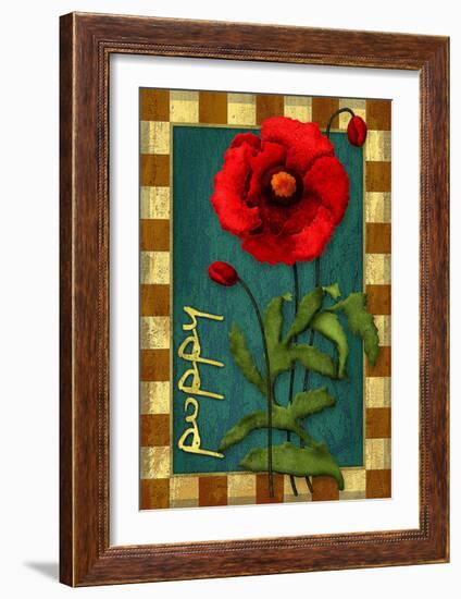 Poppy Flower-Kate Ward Thacker-Framed Giclee Print