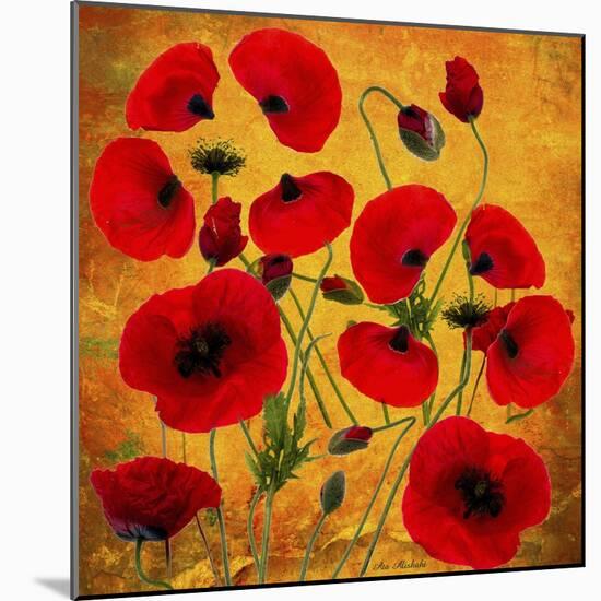 Poppy Flowers 2-Ata Alishahi-Mounted Giclee Print