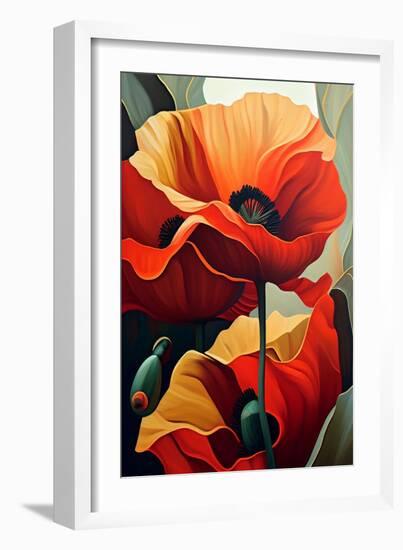 Poppy Flowers-Lea Faucher-Framed Art Print