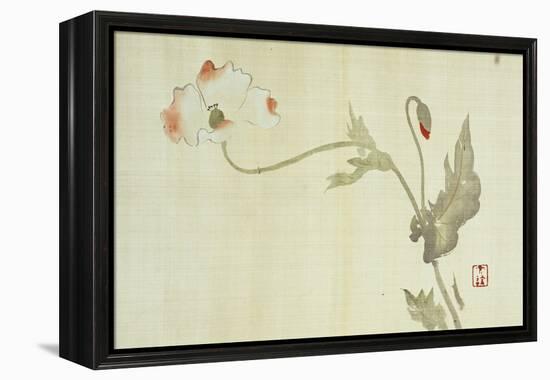 Poppy from Primrose, Mount Fuji, Bamboo and Toy Bird, Kanzan and Jittoku, Cuckoo under the Moon,…-Sakai Hoitsu-Framed Premier Image Canvas