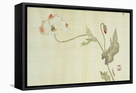 Poppy from Primrose, Mount Fuji, Bamboo and Toy Bird, Kanzan and Jittoku, Cuckoo under the Moon,…-Sakai Hoitsu-Framed Premier Image Canvas