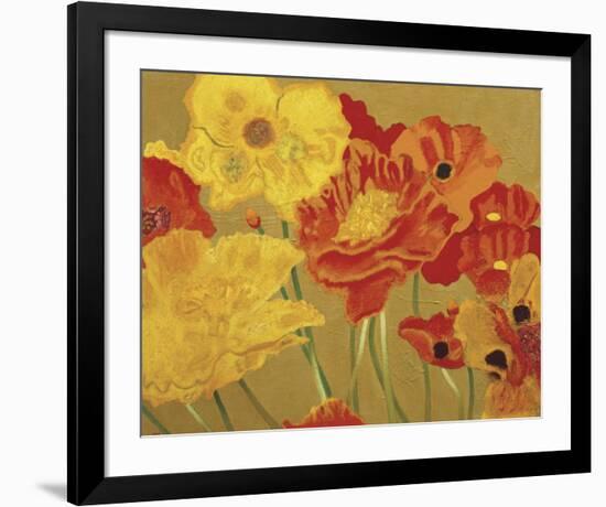 Poppy Garden I-Beverly Jean-Framed Art Print
