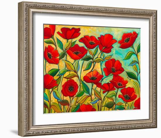 Poppy Garden-Peggy Davis-Framed Art Print