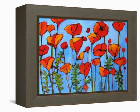 Poppy Garden-Patty Baker-Framed Stretched Canvas