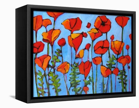 Poppy Garden-Patty Baker-Framed Stretched Canvas