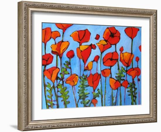 Poppy Garden-Patty Baker-Framed Art Print