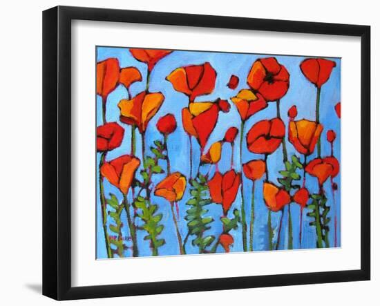 Poppy Garden-Patty Baker-Framed Art Print