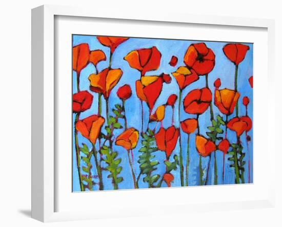 Poppy Garden-Patty Baker-Framed Art Print