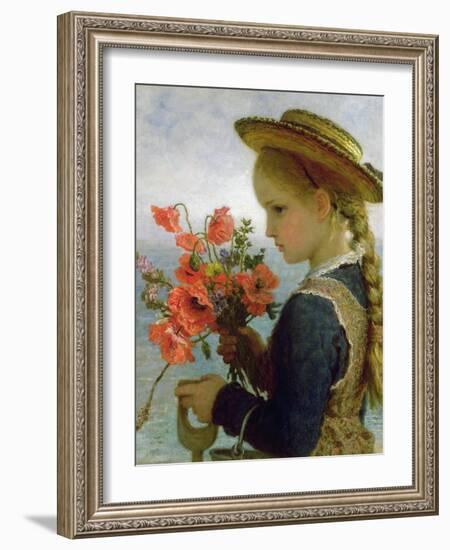 Poppy Girl-Karl Wilhelm Friedrich Bauerle-Framed Giclee Print