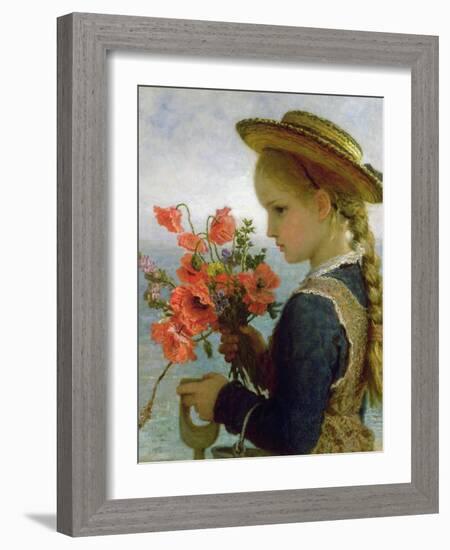 Poppy Girl-Karl Wilhelm Friedrich Bauerle-Framed Giclee Print