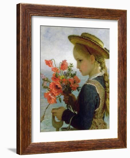 Poppy Girl-Karl Wilhelm Friedrich Bauerle-Framed Giclee Print