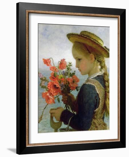 Poppy Girl-Karl Wilhelm Friedrich Bauerle-Framed Giclee Print