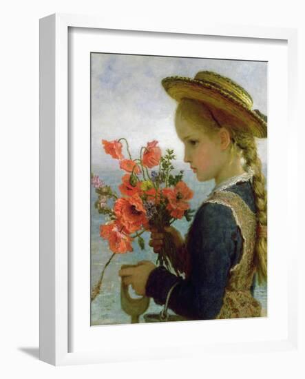 Poppy Girl-Karl Wilhelm Friedrich Bauerle-Framed Giclee Print