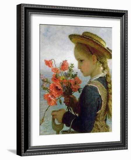 Poppy Girl-Karl Wilhelm Friedrich Bauerle-Framed Giclee Print