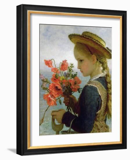 Poppy Girl-Karl Wilhelm Friedrich Bauerle-Framed Giclee Print