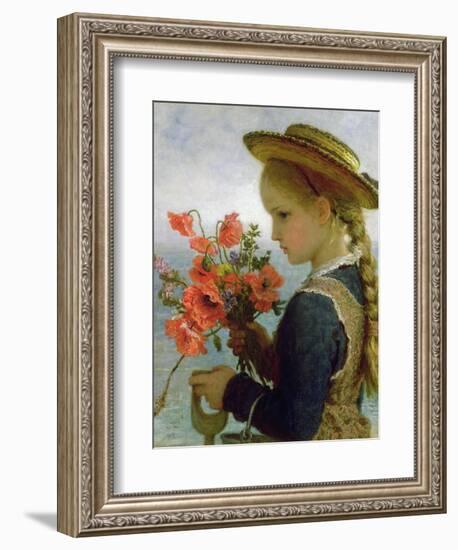 Poppy Girl-Karl Wilhelm Friedrich Bauerle-Framed Giclee Print