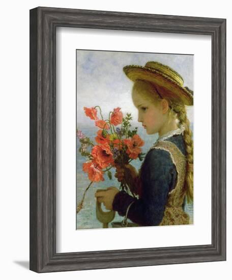 Poppy Girl-Karl Wilhelm Friedrich Bauerle-Framed Giclee Print