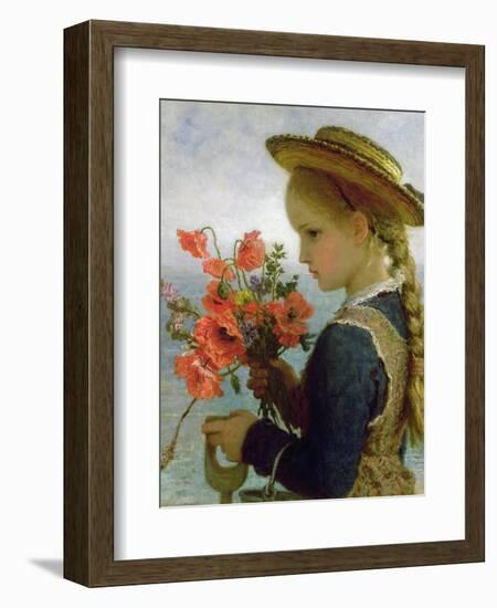 Poppy Girl-Karl Wilhelm Friedrich Bauerle-Framed Giclee Print