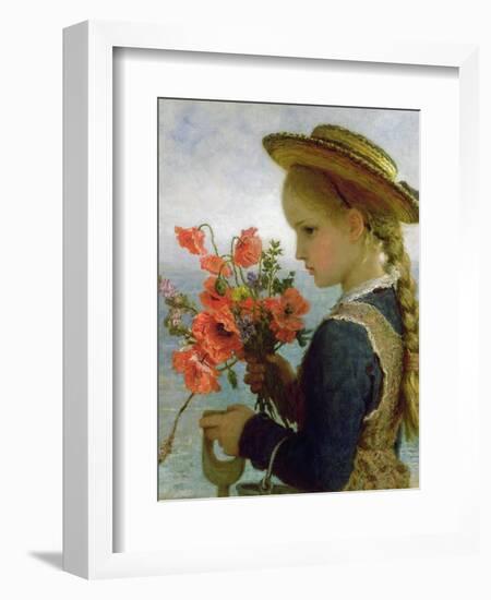 Poppy Girl-Karl Wilhelm Friedrich Bauerle-Framed Giclee Print