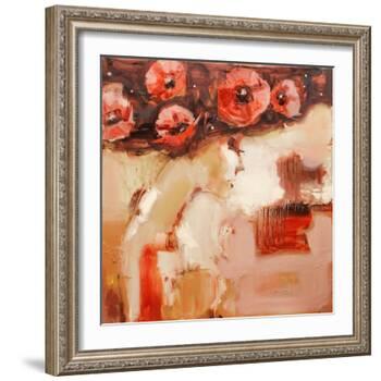 Poppy Hat-Elena Ilku-Framed Giclee Print
