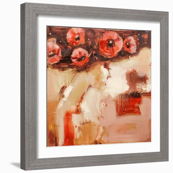 Poppy Hat-Elena Ilku-Framed Giclee Print