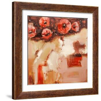 Poppy Hat-Elena Ilku-Framed Giclee Print