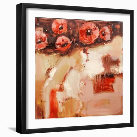 Poppy Hat-Elena Ilku-Framed Giclee Print