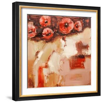 Poppy Hat-Elena Ilku-Framed Giclee Print