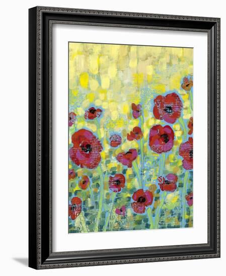 Poppy Impressions II-Jennifer Goldberger-Framed Art Print