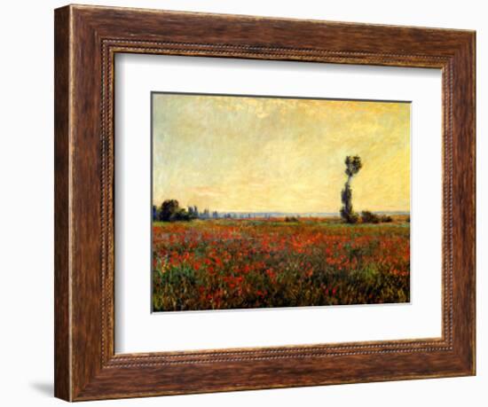 Poppy Landscape-Claude Monet-Framed Giclee Print