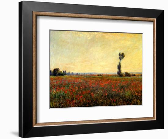 Poppy Landscape-Claude Monet-Framed Giclee Print