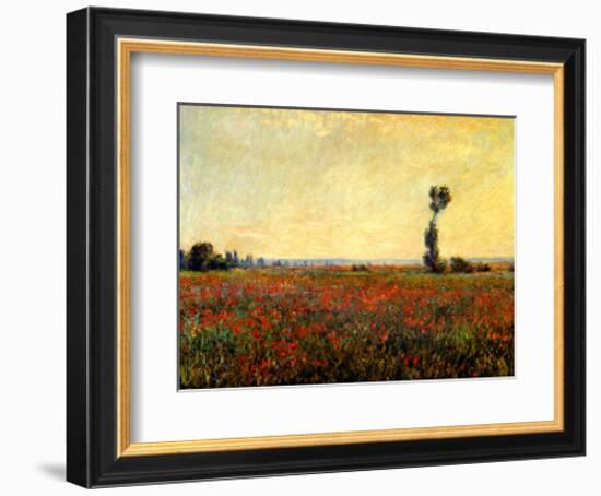 Poppy Landscape-Claude Monet-Framed Giclee Print