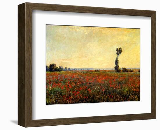 Poppy Landscape-Claude Monet-Framed Giclee Print