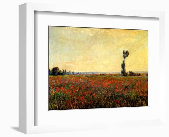 Poppy Landscape-Claude Monet-Framed Giclee Print