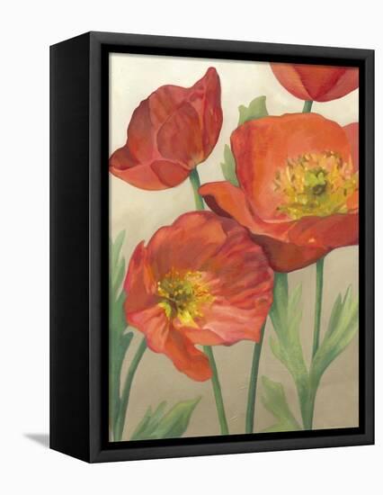 Poppy Love I-Megan Meagher-Framed Stretched Canvas