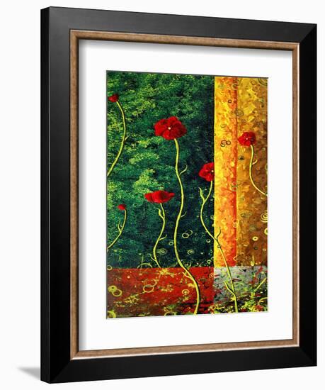 Poppy Madness-Megan Aroon Duncanson-Framed Art Print