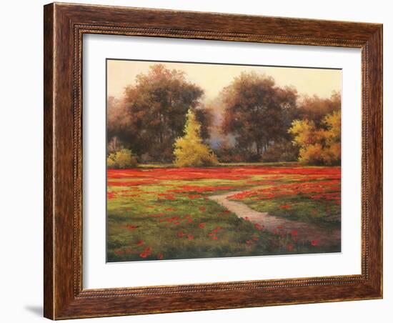 Poppy Meadows I-TC Chiu-Framed Art Print