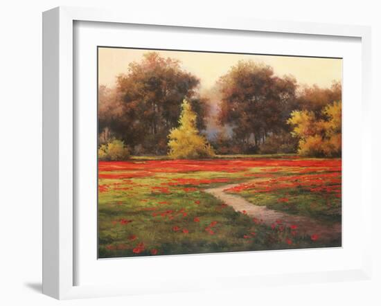 Poppy Meadows I-TC Chiu-Framed Art Print