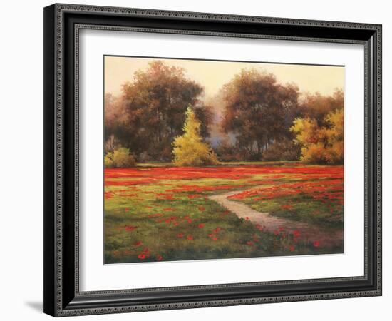 Poppy Meadows I-TC Chiu-Framed Art Print