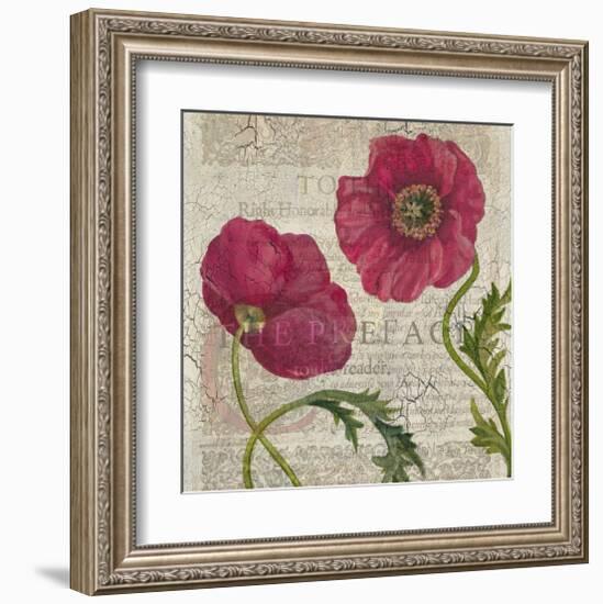 Poppy Pages Square I-Louise Montillio-Framed Art Print