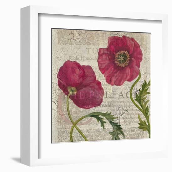 Poppy Pages Square I-Louise Montillio-Framed Art Print