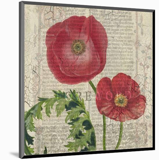 Poppy Pages Square II-Louise Montillio-Mounted Art Print