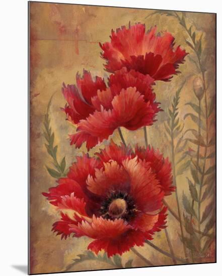 Poppy Passion II-Elaine Vollherbst-Lane-Mounted Art Print