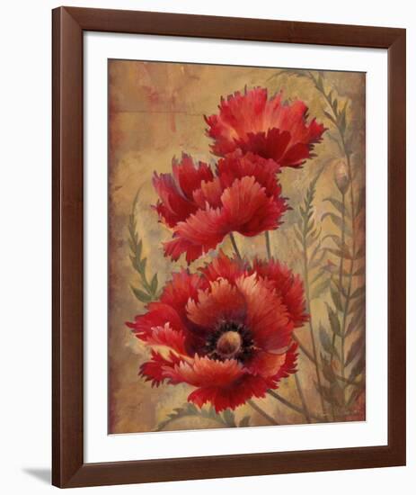 Poppy Passion II-Elaine Vollherbst-Lane-Framed Art Print