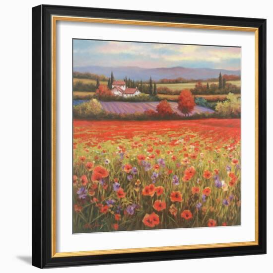 Poppy Pastures I-TC Chiu-Framed Art Print